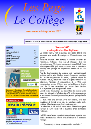 PEGC le collège