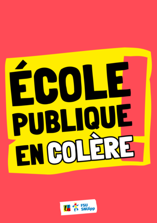 Ecole publique en colère