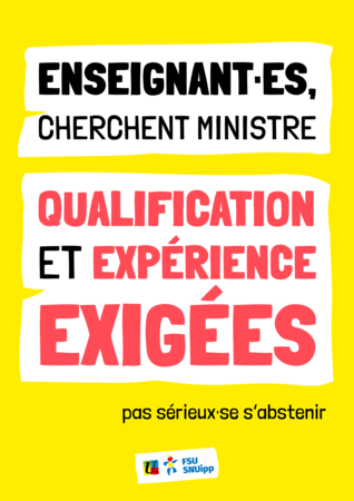 Cherche ministre
